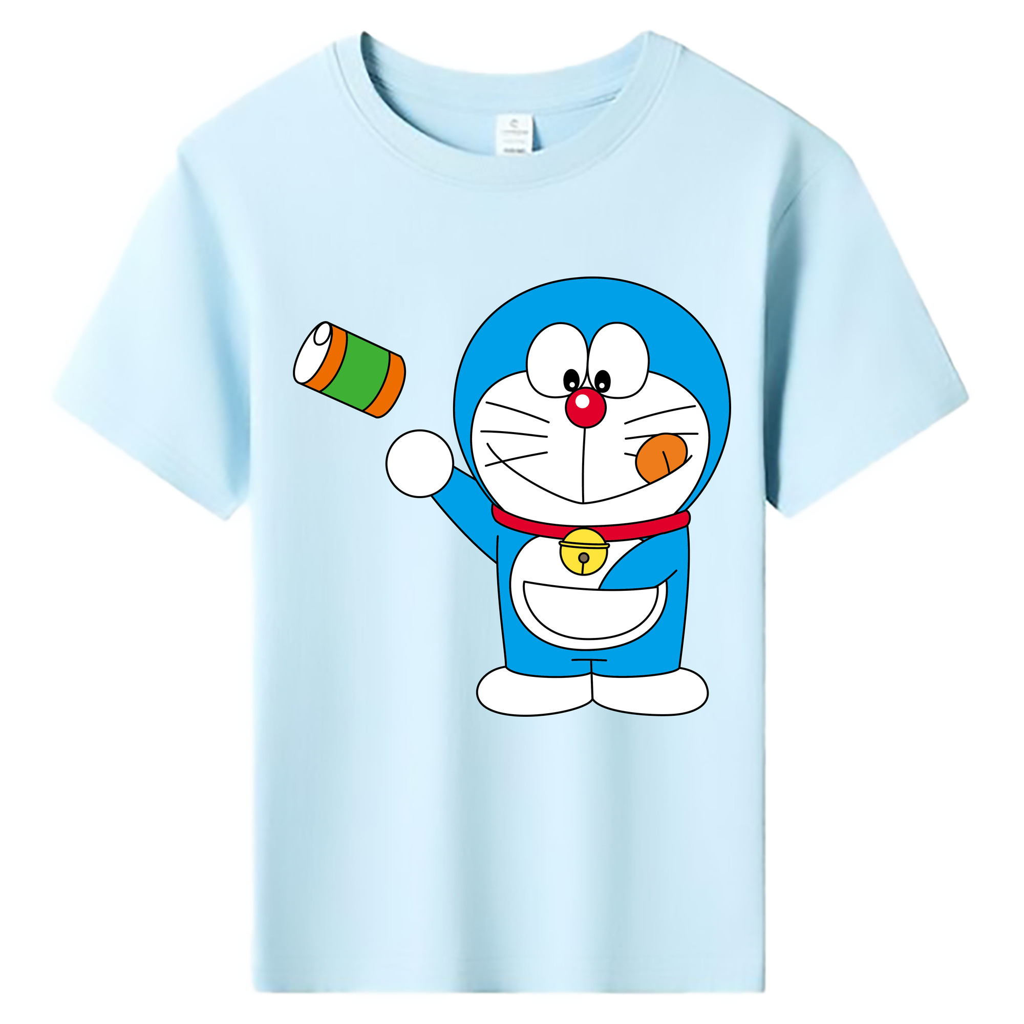（画像用） ドラえもん Doraemon 綿100％キッズTシャツ（フロントプリント）